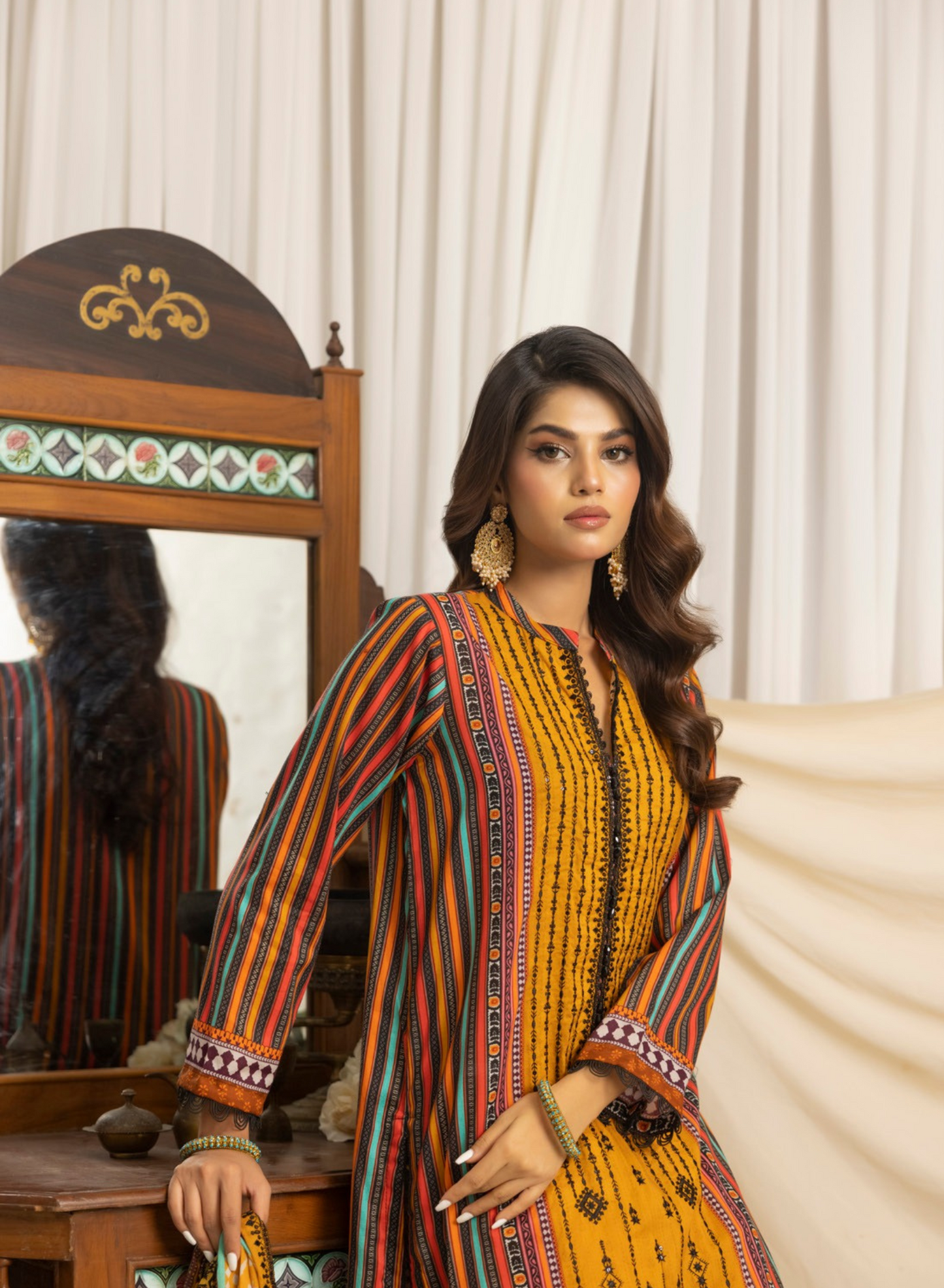 SALINA BY RAGALIA- 3PC EMBROIDERED LAWN SUIT