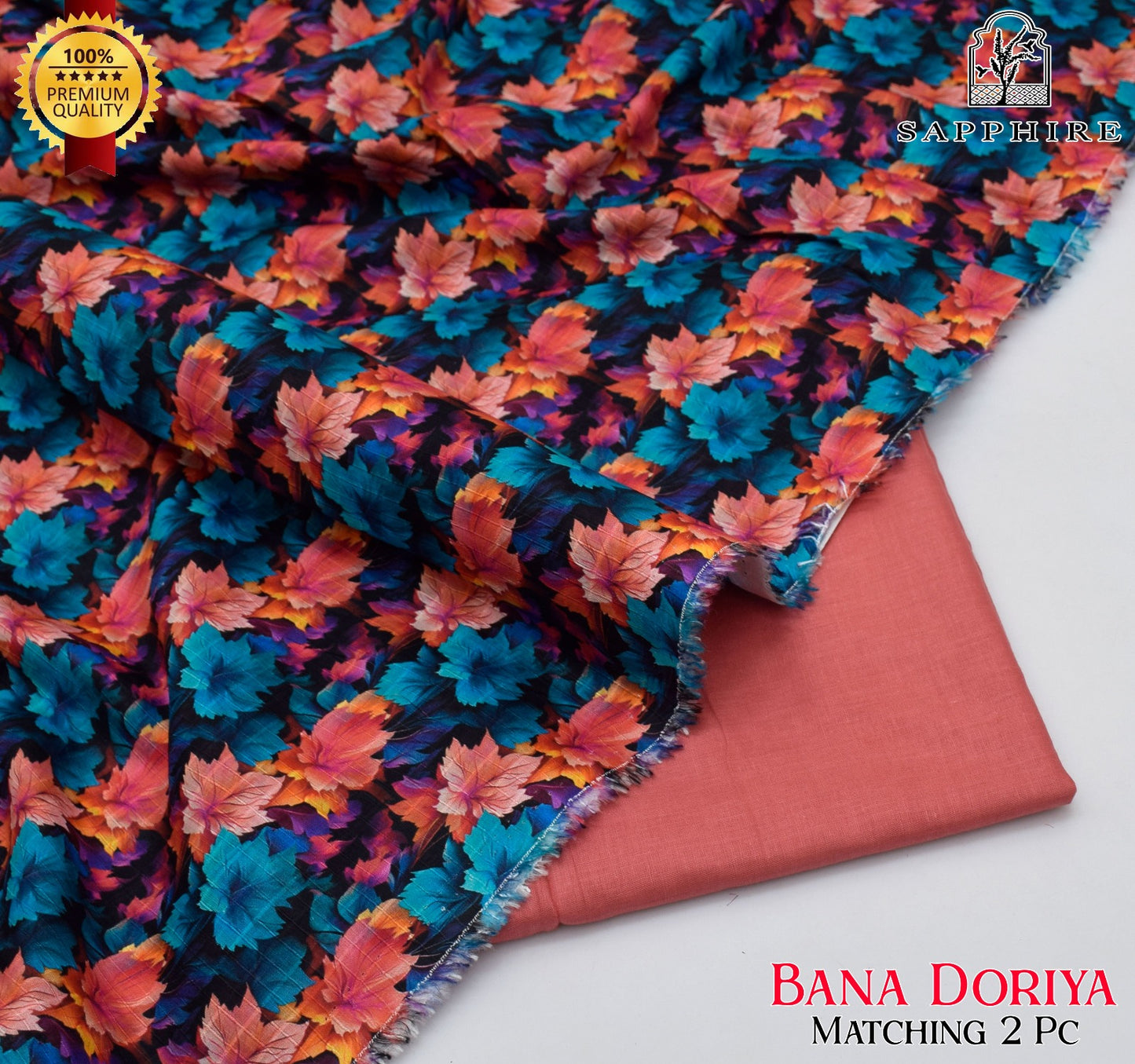 SAPPHIRE 2pc BANA DORA Printed Lawn Collection