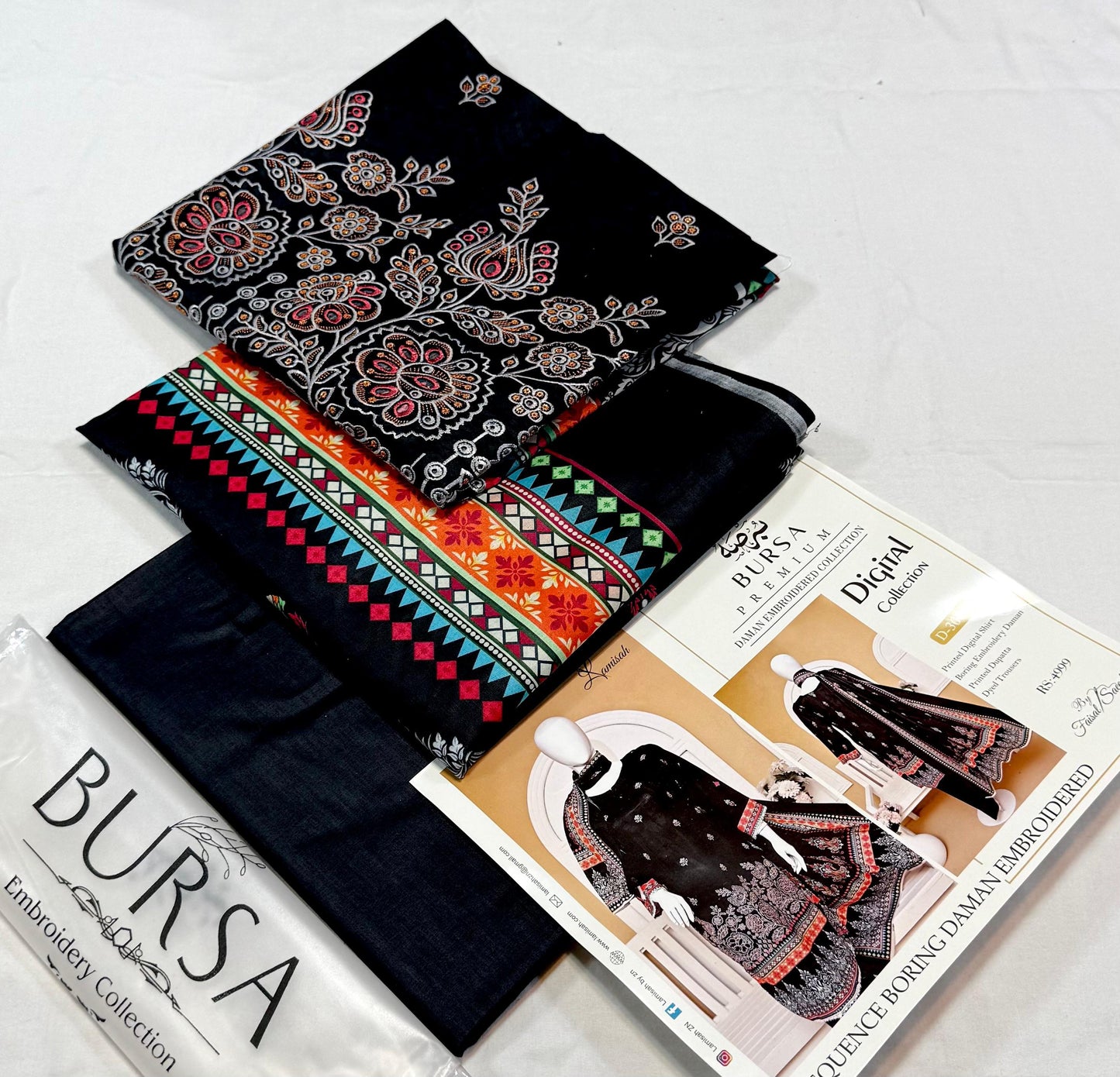 BURSA 3pc Embroidery Lawn suits