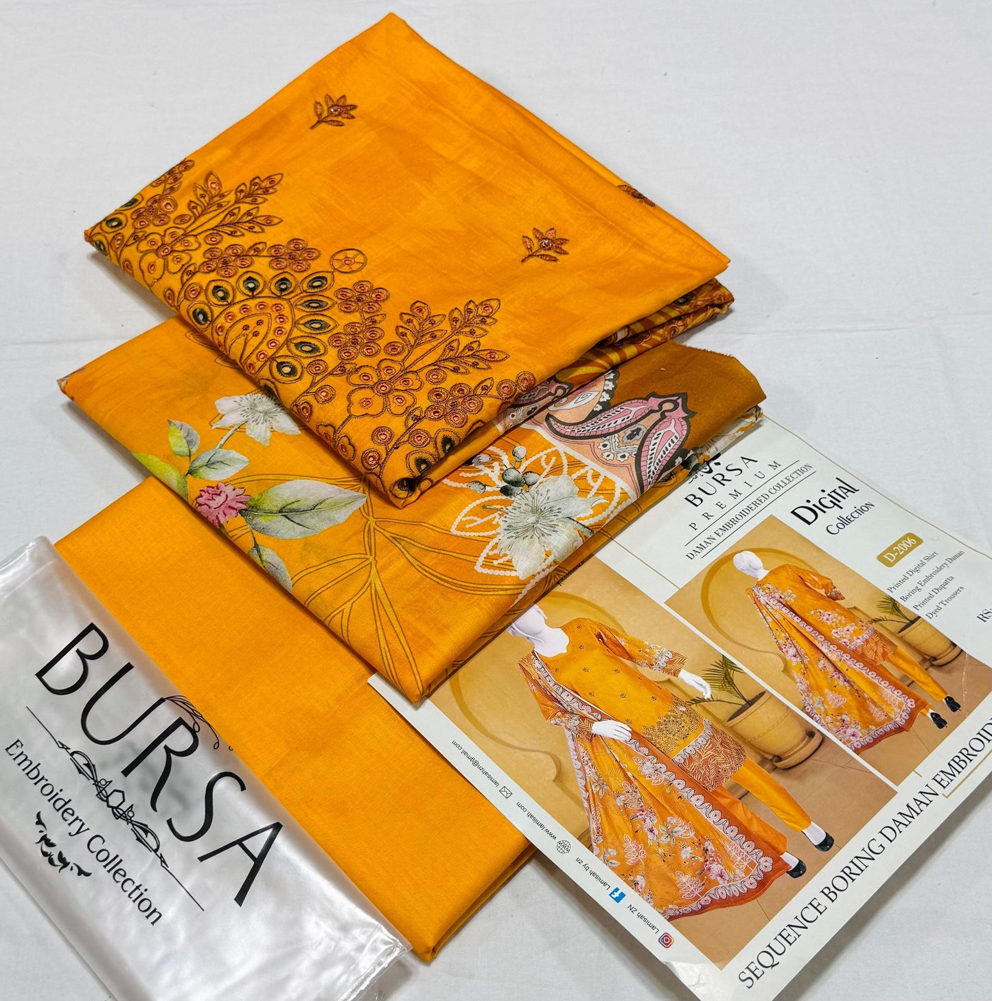 BURSA 3pc Embroidery Lawn suits