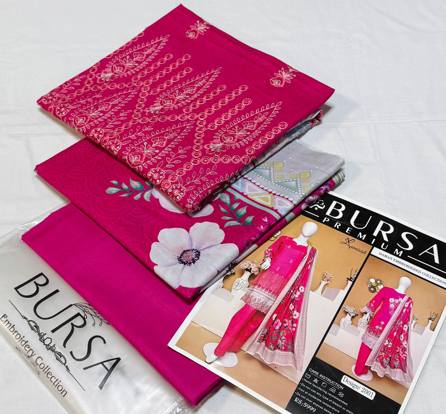 BURSA 3pc Embroidery Lawn suits