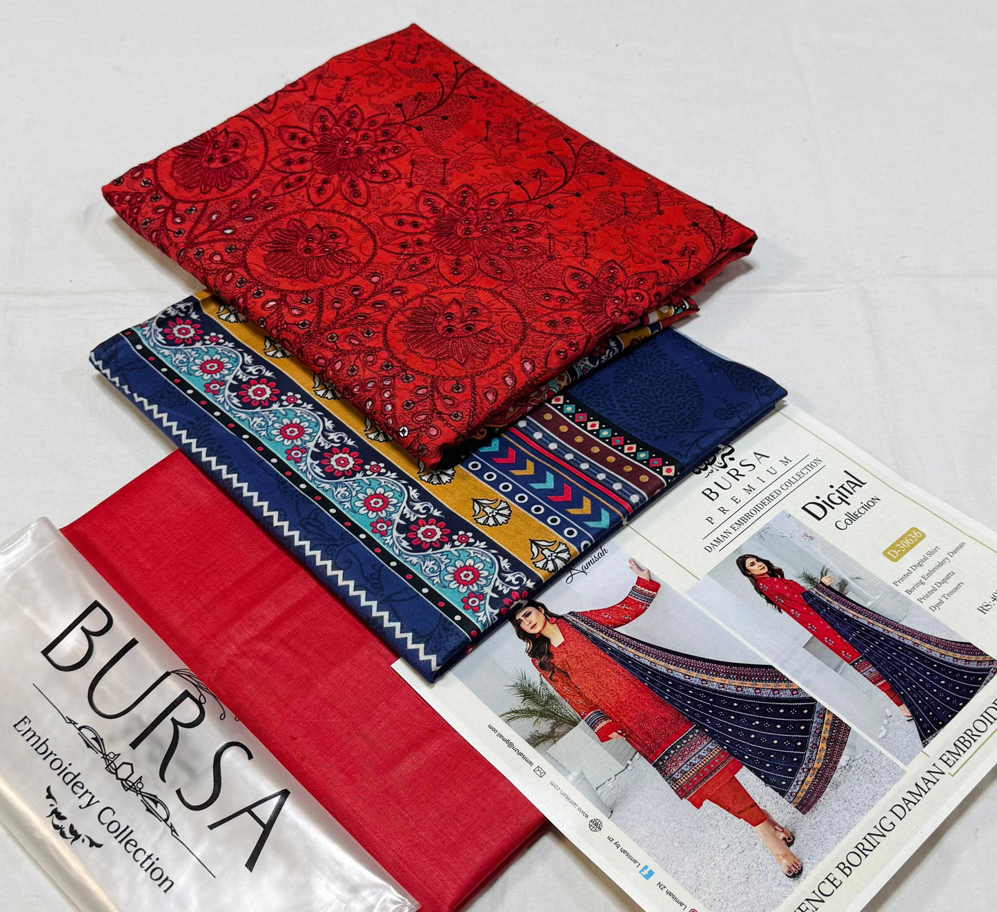 BURSA 3pc Embroidery Lawn suits